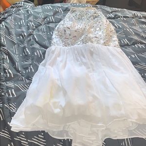 White prom dress